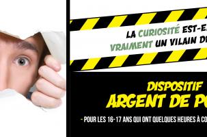 Affiche du dispositif "Argent de poche"
