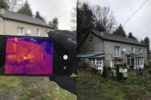 L'isolation d'une habitation dans la commune Les Vastres, le 30 novembre 2022.