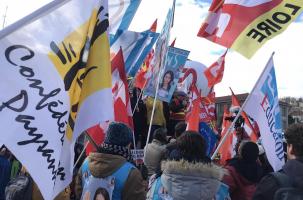 Pierre Marsein, secrétaire général de la CGT en Haute-Loire prononce son discours