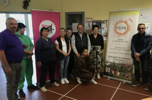 Les membres du restos du Cœur au Puy, ce mercredi 10 mai 