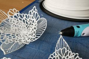 Cours de Stylo 3D au musée de Retournac, ce vendredi 28 avril