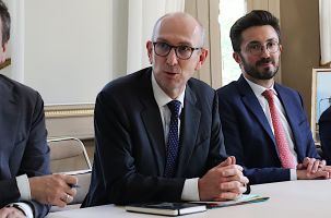 Yvan Cordier et son secrétaire général de la préfecture, Antoine Planquette