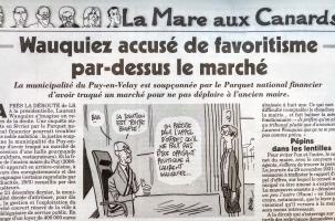Le scandale du marché couvert fait les choux gras du Canard Enchaîné