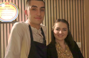 Yoan Delorme et sa compagne Cellia Baudelier, patrons étoilés du Chamarlenc. 