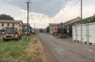 Les travaux se terminent au village de Charbonnier