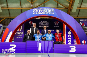 Podium des 3 médaillés:  François Nalborczyk, Brunot Cat et Thomas Jakobs