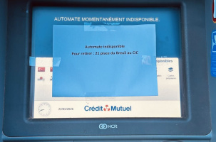 Des distributeurs de billets indisponibles