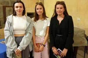 Emma Redon, Emma Ermacora et Chloé Tomas, récompensées par la Dante.