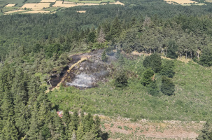 Un hectare de chablis a brûlé au Mont Velay