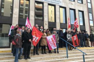Rassemblement à 9h devant la direction locale des Finances Publiques au Puy