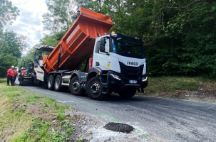 Aménagement de la route des Ayeux 