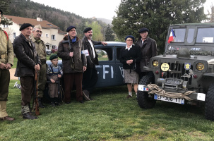 Présentation de la reconstitution de la 2ème guerre mondiale de Coubon