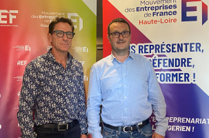 Jérôme Chalaye et Stéphane Vray à la tête du MEDEF 43