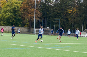 Les joueurs ponots en plein entraînement