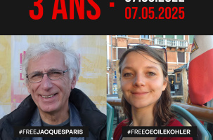 Jacques Paris et Cécile Kohler dans une situation de détresse extrême en Iran.