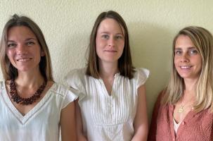 Eugenia d'Angelo, Marion Boyer et Théodora Julien, les trois juristes