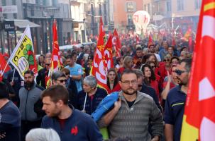 La manifestation du 18 octobre au Puy-en-Velay.