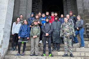 Les élèves de CAP Agent de sécurité de la Chartreuse, en mission Sac Rouge. 