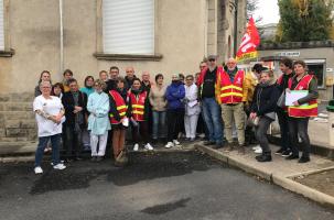 Plusieurs soignants de Sainte-Marie mobilisés demandent de meilleurs salaires. 