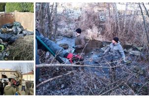 Les pêcheurs ont nettoyé le Dolaizon avant de s'attaquer à la Borne.