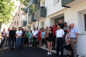 Les partenaires rassemblés pour inaugurer l'achèvement des importants travaux. 