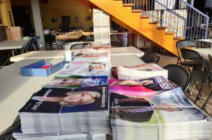 Les déclarations et bulletins des candidats mis sous plis au Palais des spectacles de Vas