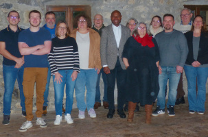 L'équipe « L’avenir au cœur de Laussonne » part en campagne 