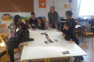 Les enfants de l'école publique des deux fontaines du Monteil en atelier pédagogique