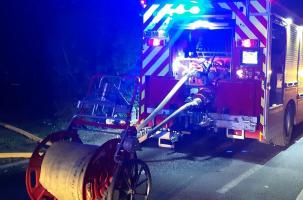 Les pompiers ont évité toute propagation des flammes.