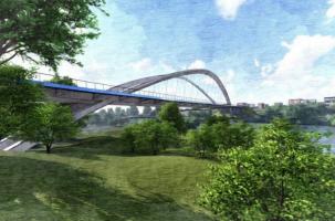Le futur pont de Bas-en-Basset.