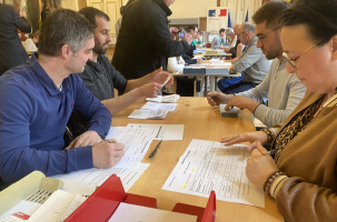 Le dépouillement a commencé à 11 heures, ce matin du 6 février. 