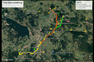Les différents projets de contournement de Langogne et Pradelles.