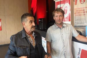 Frédéric Souillot, Secrétaire général FO, et Vincent Delauge, Secrétaire départemental. 
