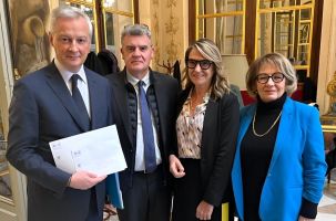 Isabelle Valentin et Jean-Pierre Vigier et Bruno Le Maire, Ministre de l'Économie