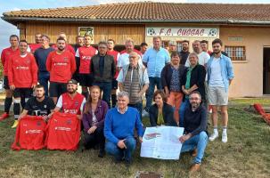 Elus, partenaires et joueurs présents pour l'évènement. 