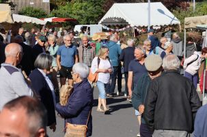Beaucoup de monde à la 23ème édition de la Fête du bio à Saint-Germain-Laprade.