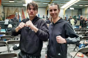 Simon Bouyer et la championne régionale Fanny Croset.