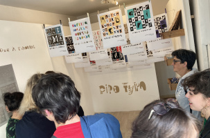 Inauguration de l'expo "Pipo Typo, la typographie dans tous ses états", le 26 mai