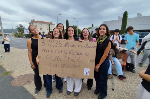 Blocus au lycée Murat à Issoire
