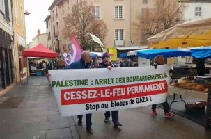 La ville de Brioude, régulièrement traversée par les manifestants pacifiques. 