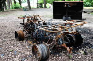 Le quad et sa remorque volés le 14 mai à Guitard ont été brûlés dans le bois de Bonneterre