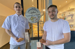 Julien Veysseyre à gauche et Valentin Riouffreyt, gérant de La Folie Douce