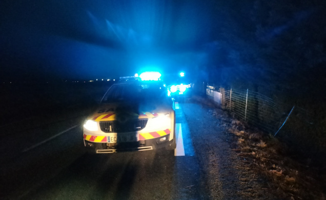 voiture du samu, accident de nuit