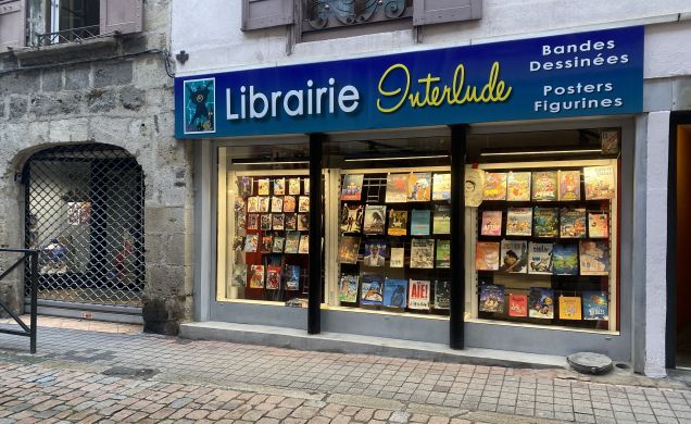 Librairie Interlude BD/mangas le Puy-en-Velay rue Porte Aiguière