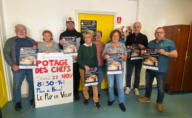 Guillaume Fourcade aux côtés des bénévoles Habitat et Humanisme