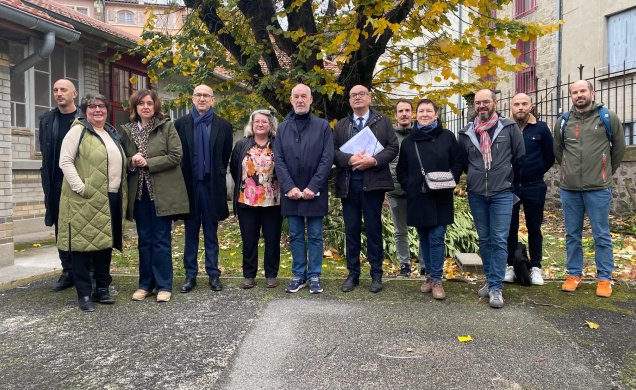 Visite de chantier pour voir l'avancée des travaux