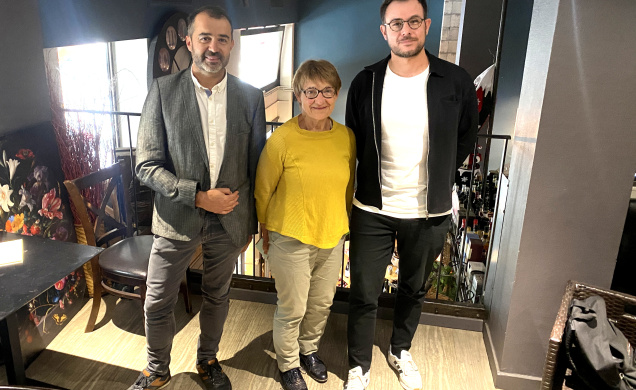 Laurent Johanny, avec Michelle Chaumet et Fabien Surrel. 
