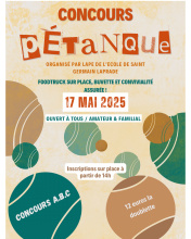 Concours de pétanque_Saint-Germain-Laprade