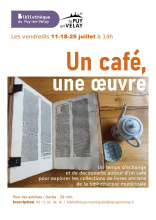 Bibliothèque du Puy : Conférence « Un café, une oeuvre »_Le Puy-en-Velay