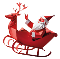 Déambulation du Père-Noël en centre-ville_Le Puy-en-Velay